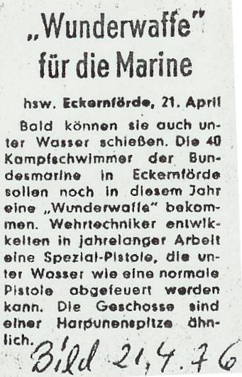 Bild-Artikel vom 21.4.1976